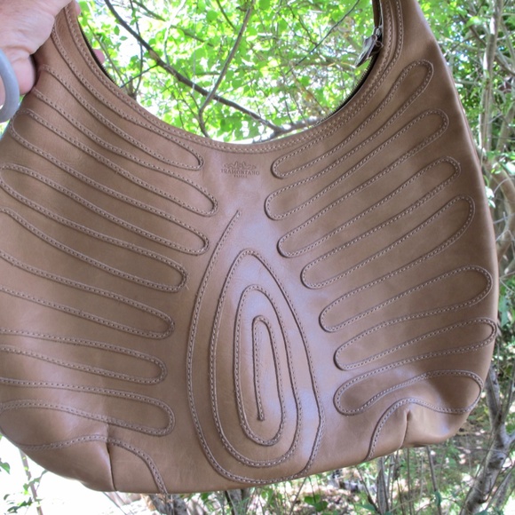 Tramontano Handbags - Tramontano Napoli Camel Color Leather Handmade